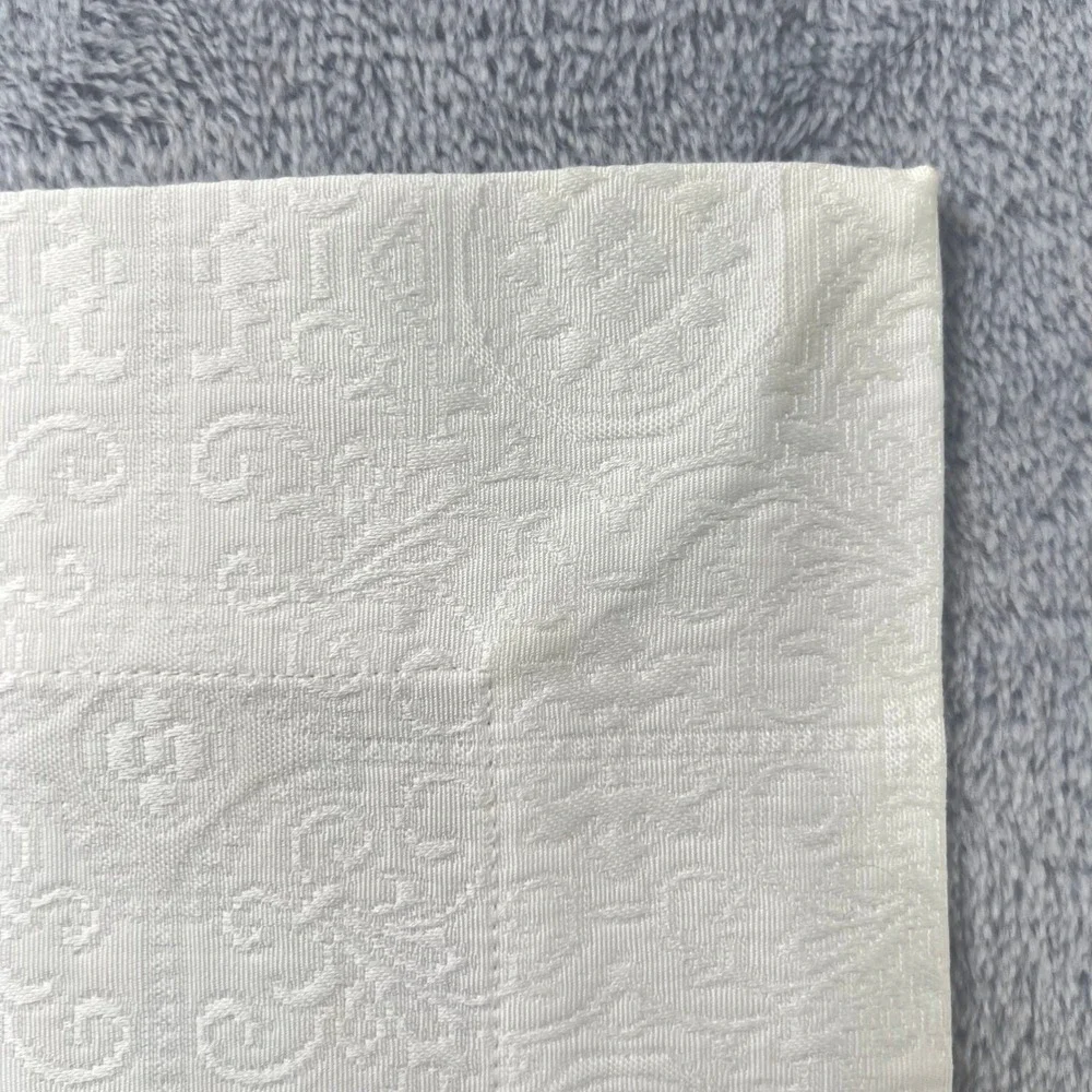 Vtg. Sferra Bros 100 Egyptian‎ Cotton White Damask Jacquard Placemats Set of 10